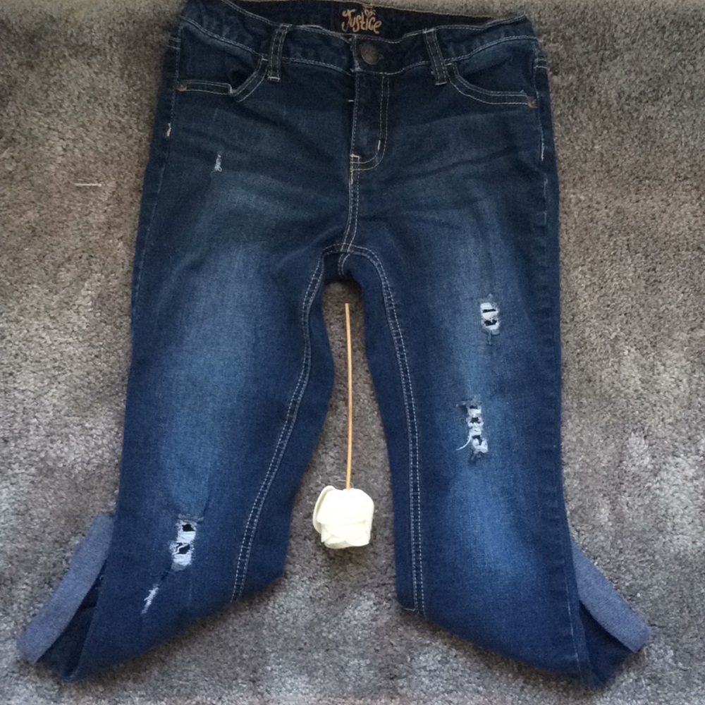 JUSTICE BLUE JEANS FOR GIRLS